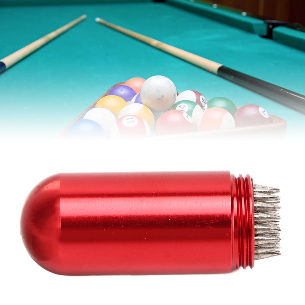 § Red Snooker Pool Cue Tip Shaper Billiards Pool Cue Stick Tip Tool Pick