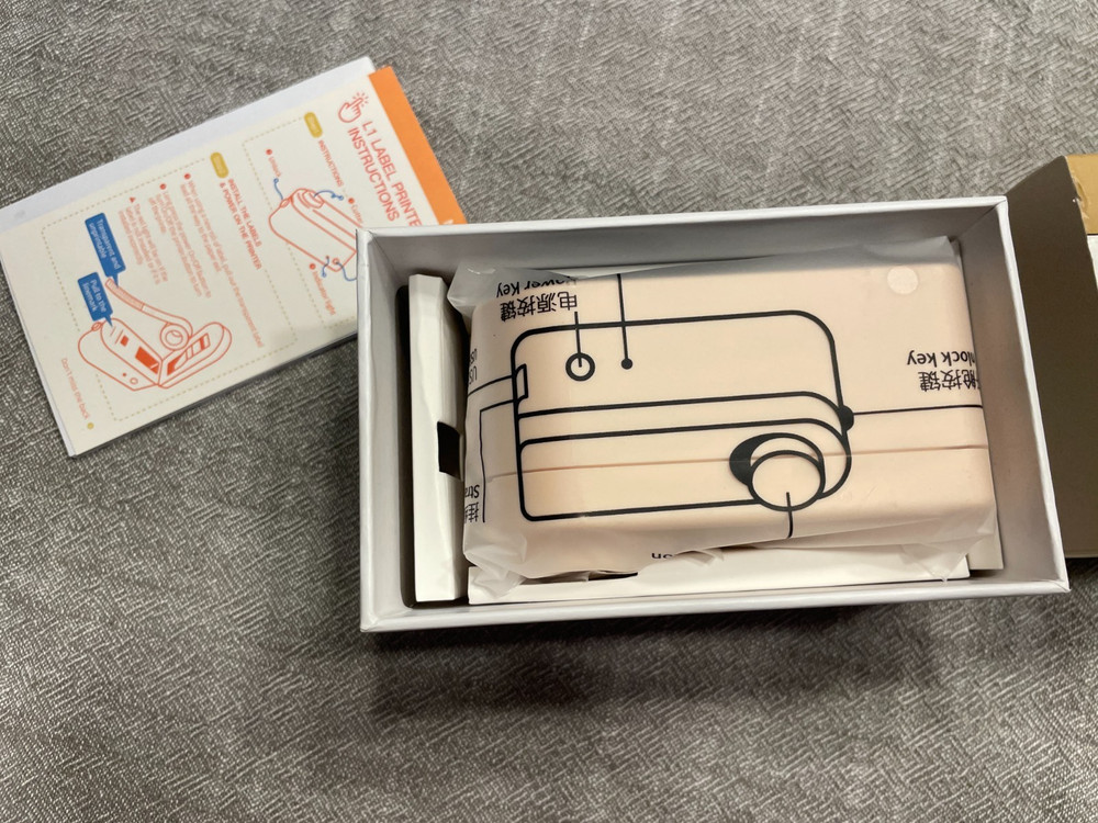 Makeid L1 Label Maker Machine Android & ios Devices Cream New