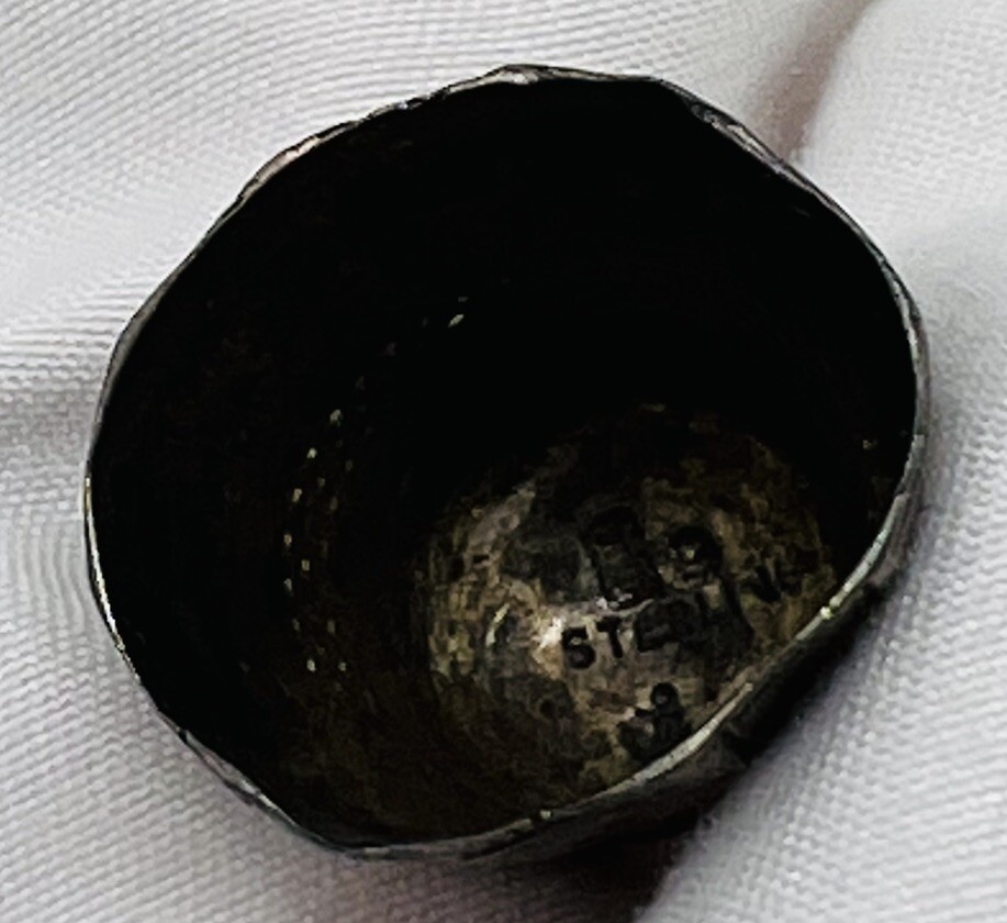 Sterling Silver Thimble Vintage Sewing Thimble Size 9
