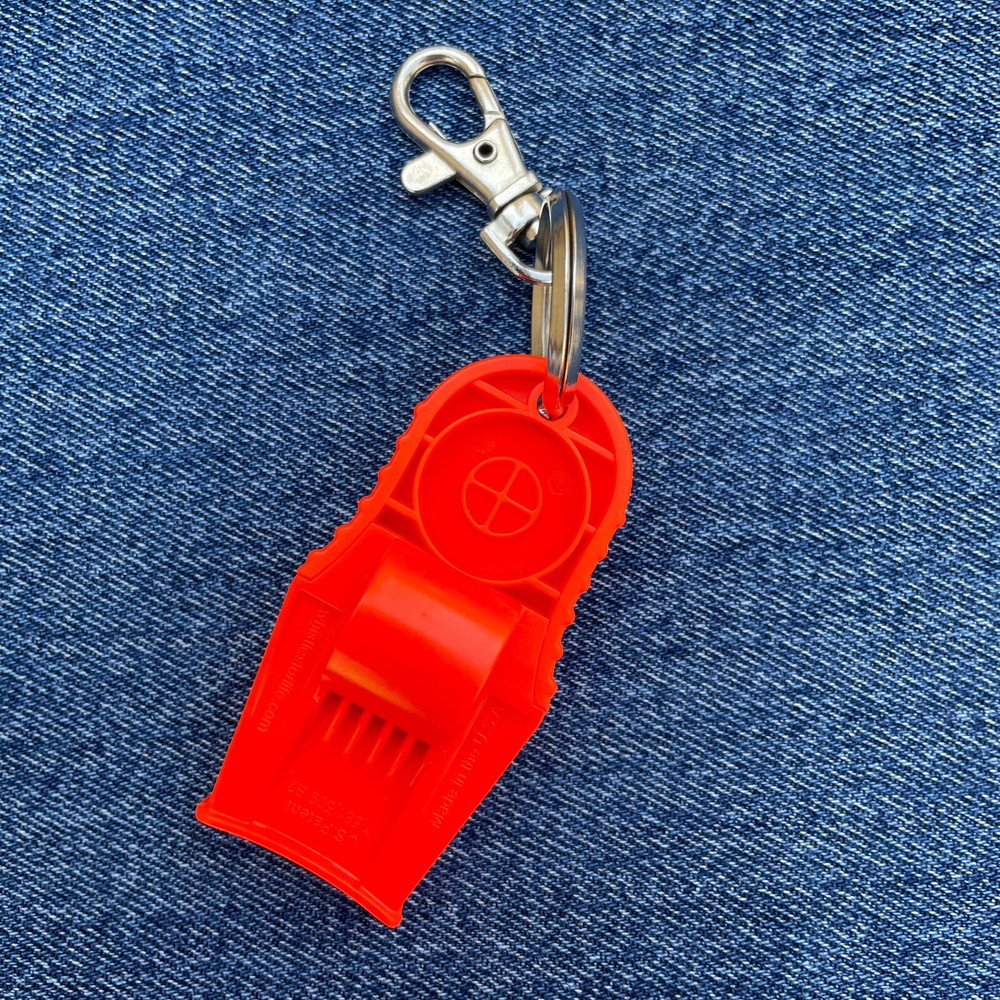 McHenry County Conservation District Red Plastic Safety Whistle