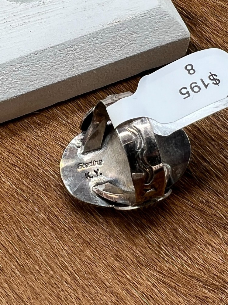 WHITE BUFFALO ~ STONE ~ RING (8)
