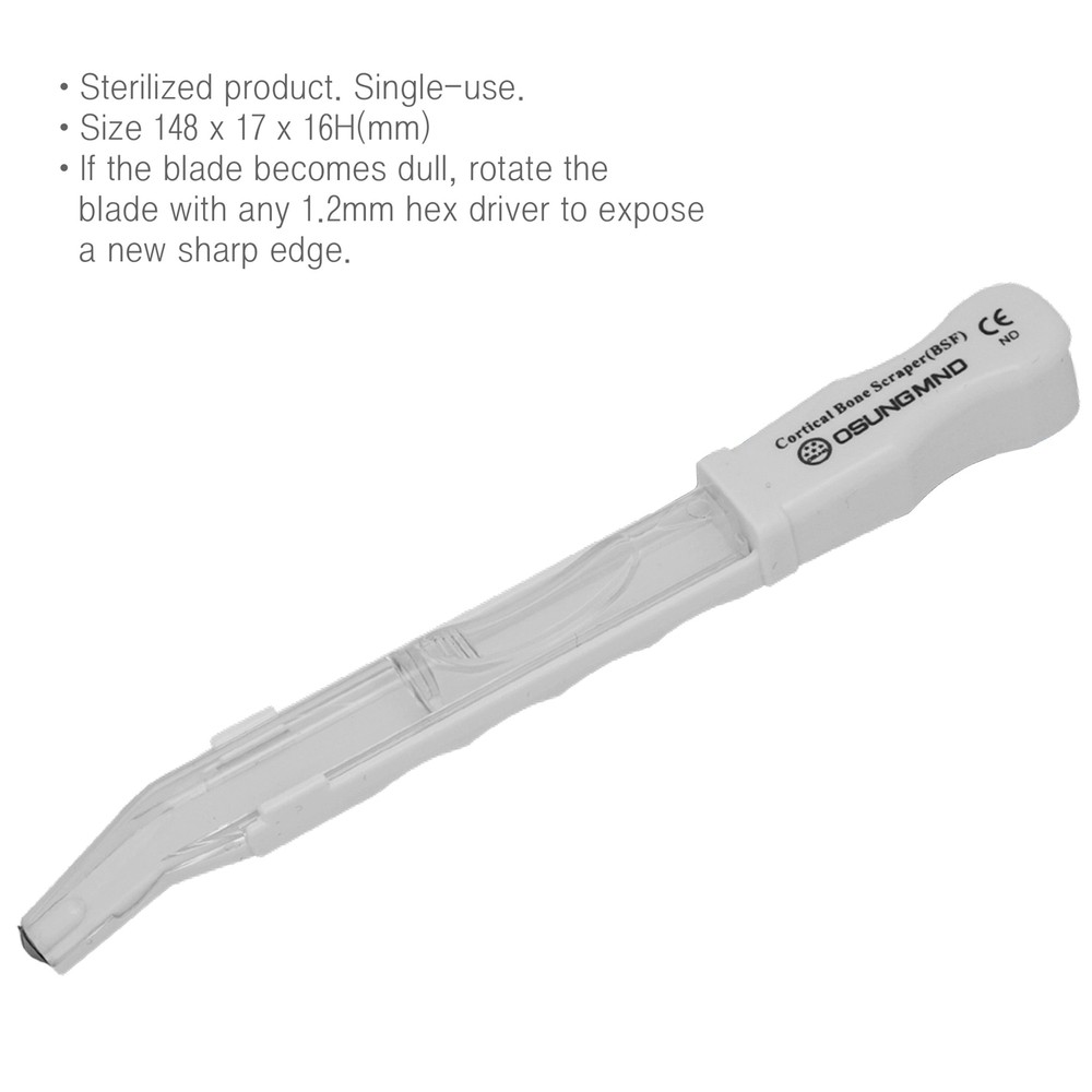 Cortical Bone Scraper Sterile (1 Pack) Osung -BSF (#1156)