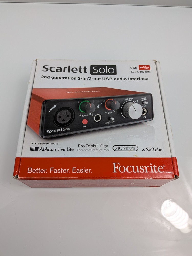 Focusrite Scarlett Solo 2nd Gen USB Audio Interface