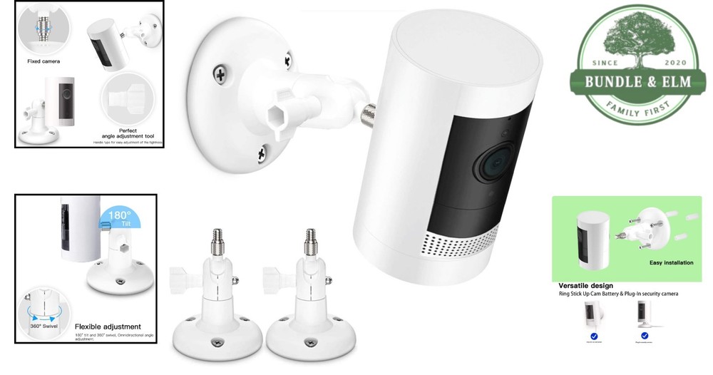 Adjustable Security Camera Wall Mount, Easy Installation with Waterproof Quality