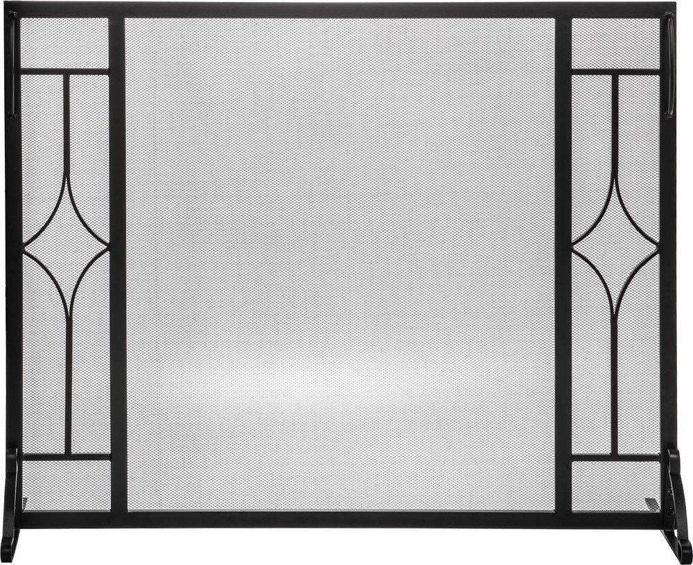 Dagan Fireplace Screen with Diamond Design, 39.5in. x 31in.