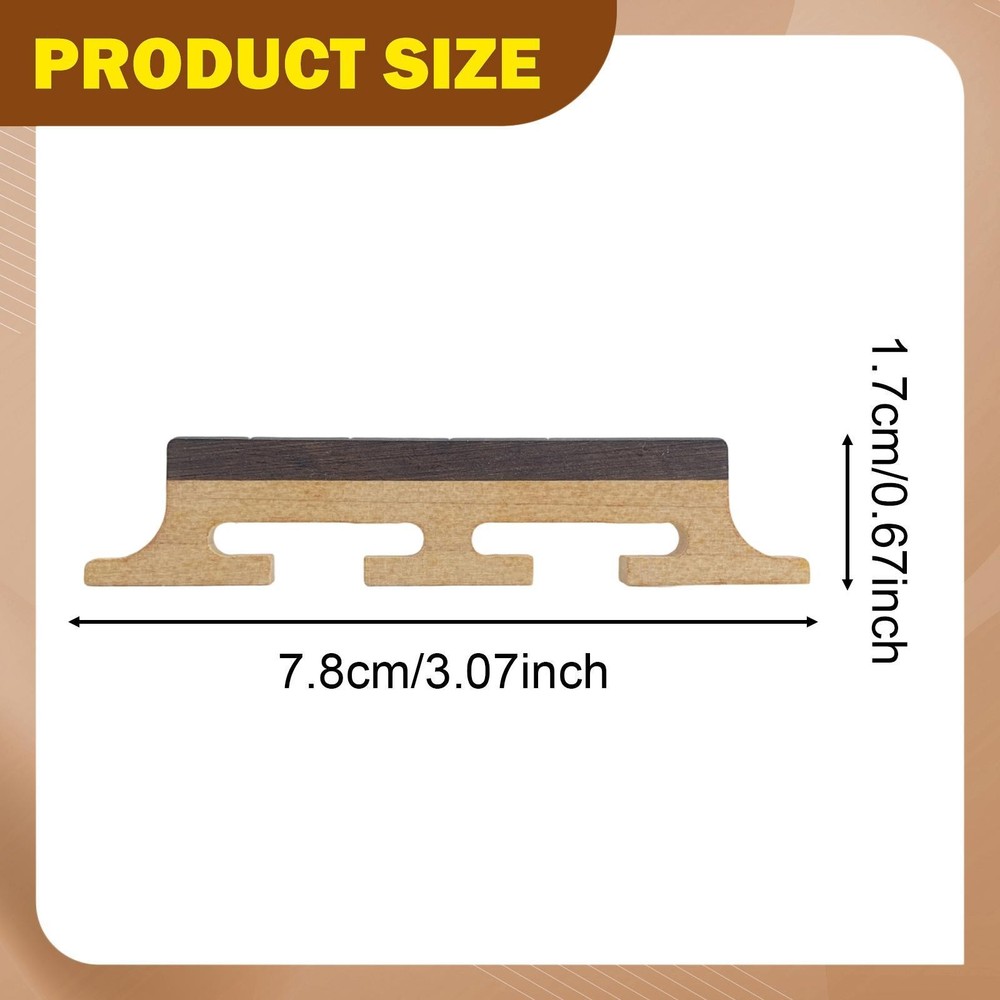 5 String Banjo Bridge Bridge Accessory for Beginners Professional Stringed