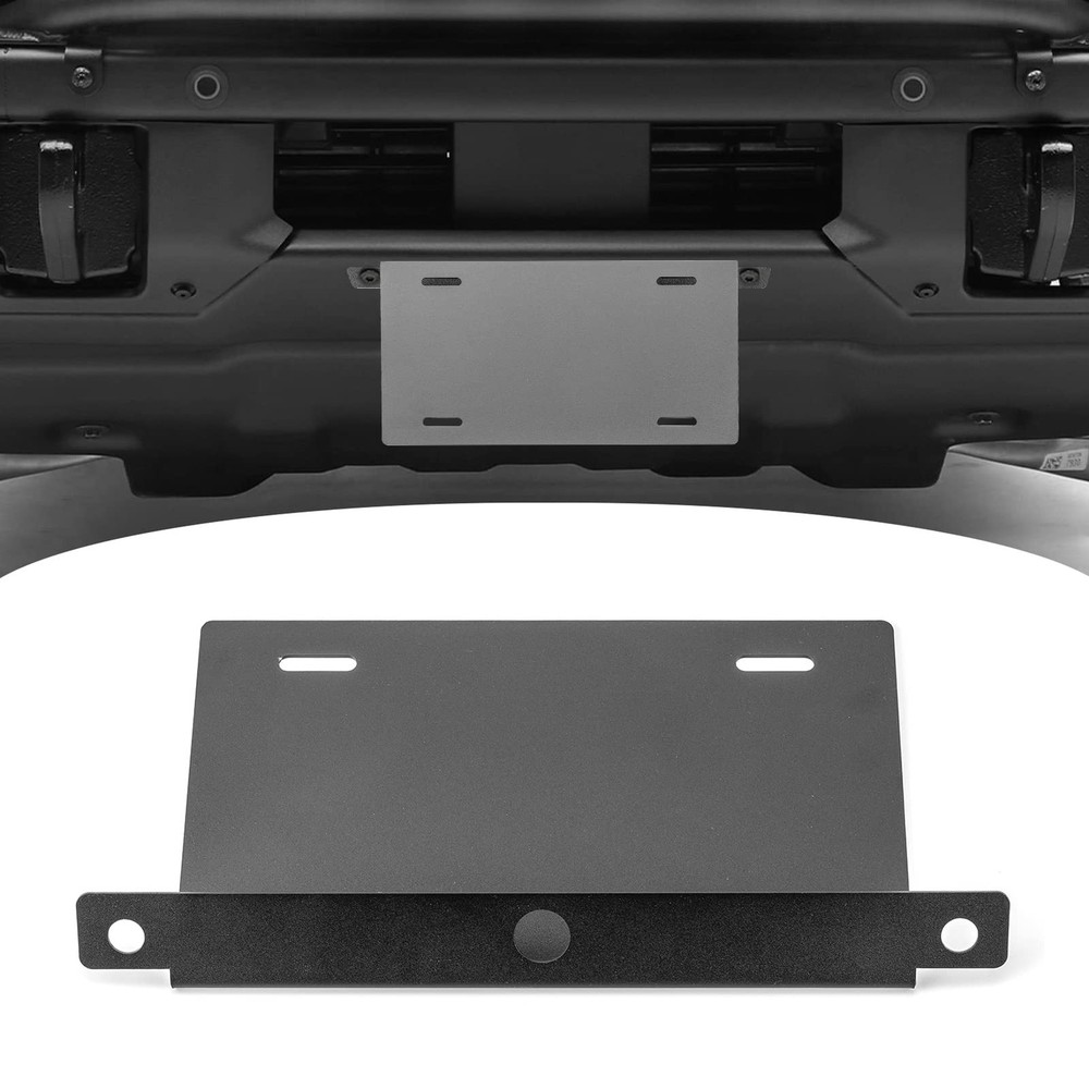 Bronco Front License Plate Bracket Steel License Plate Frame Compatible with ...