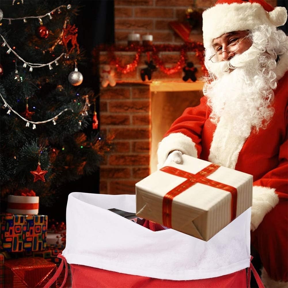 Jumbo Christmas Stocking Red White