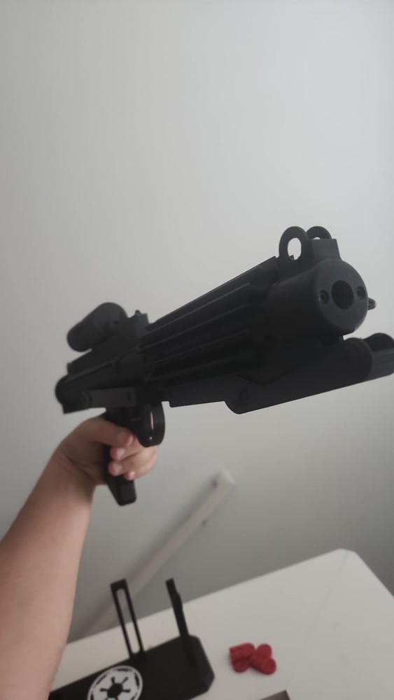 BLACK Edition Stormtrooper E-11 Blaster Rifle with STAND | 3D Printed