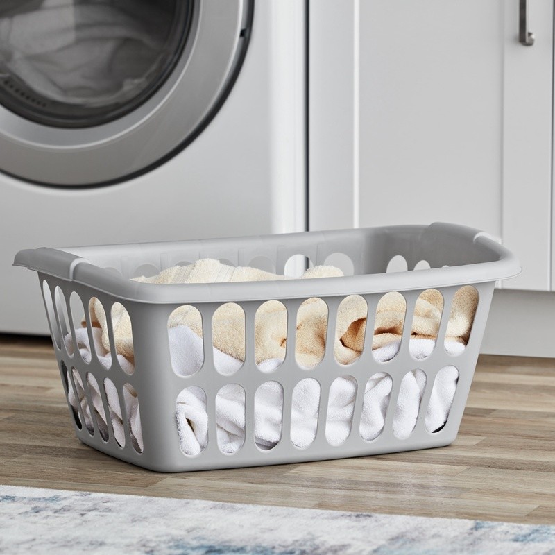 1.5 Bushel Rectangular Laundry Baskets 6 Pack Easy Carry Lightweight Storage New