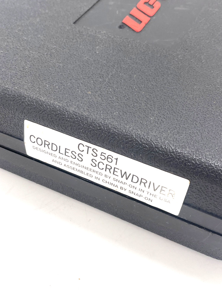 SNAP ON TOOLS EMPTY PLASTIC CASE for CTS561 CORDLESS SCREWDRIVER