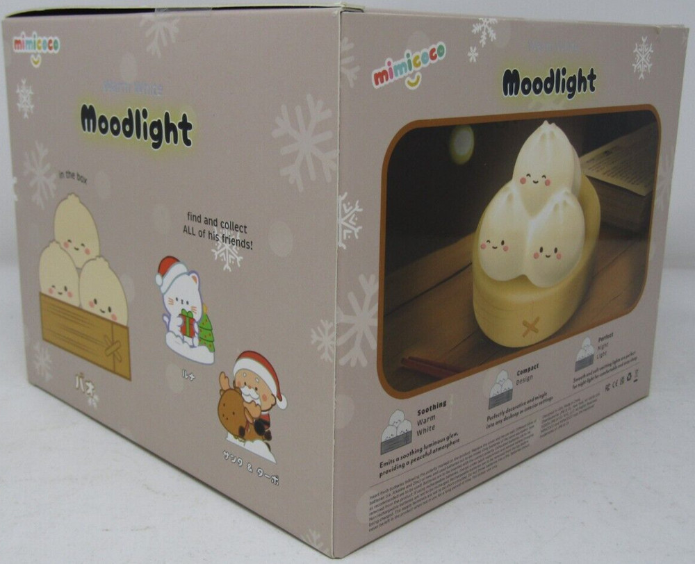 Mimicoco 4 Bao's in a Steamer Warm White Wireless Moodlight