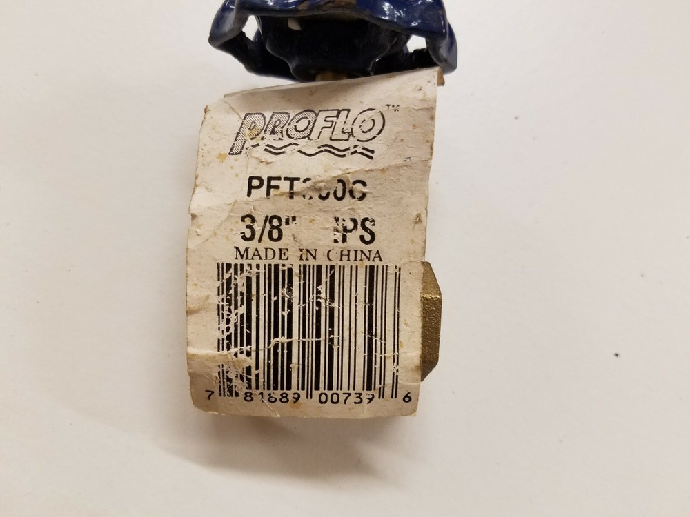 Proflo 3/8" Brass Bronze Gate Valve 200 WOG Threaded
