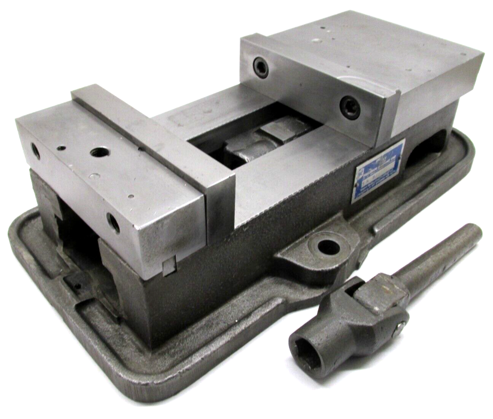 KURT ANGLOCK 6" MILLING MACHINE VISE w/ JAWS & HANDLE - #D60