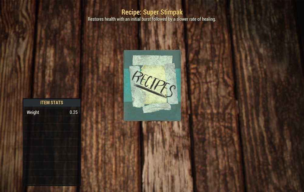 (Xbox) Super Stimpak Recipe