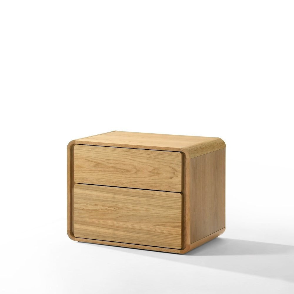 Modrest Dustin - Modern Natural Oak Nightstand