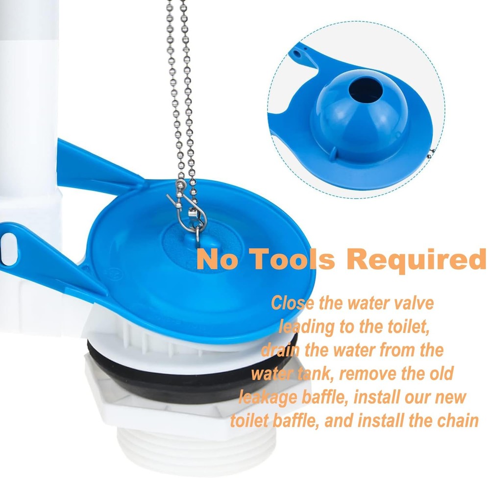 Gerber Toilet Flapper Replacement, 2 Pack 3 inch for Gerber 99-788 with 2 Toi...