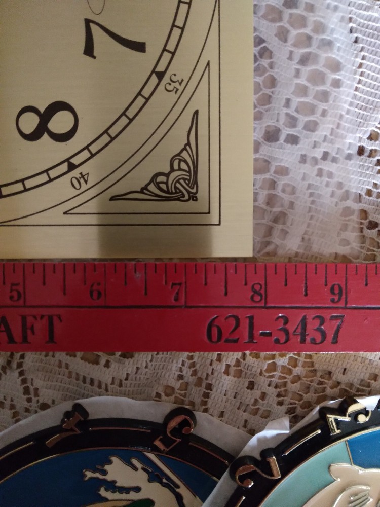 3 Plastic & One Metal Clock Fish Face / Dial Ramar Ind Inc. +