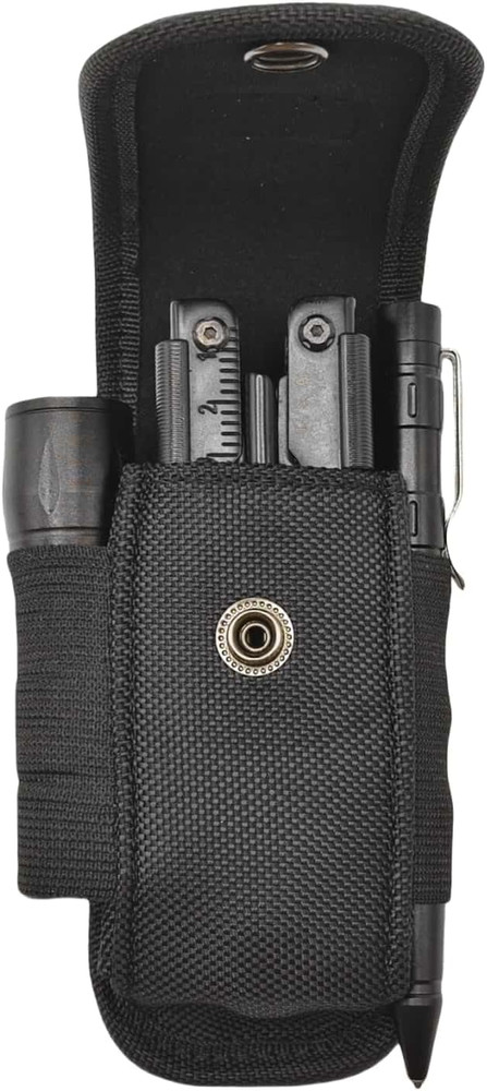 Multitool Nylon Sheath for 4.5'' to 5'' Multitool- Horizontally Large, Black