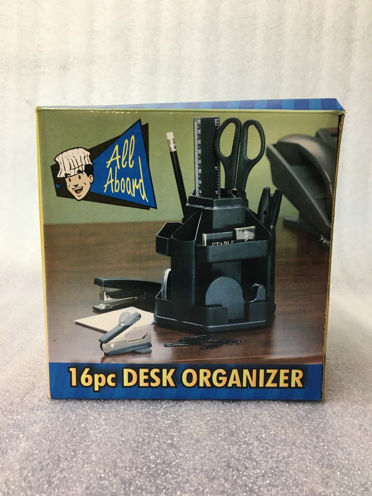 ALL ABOARD 16 Piece Desk Organizer