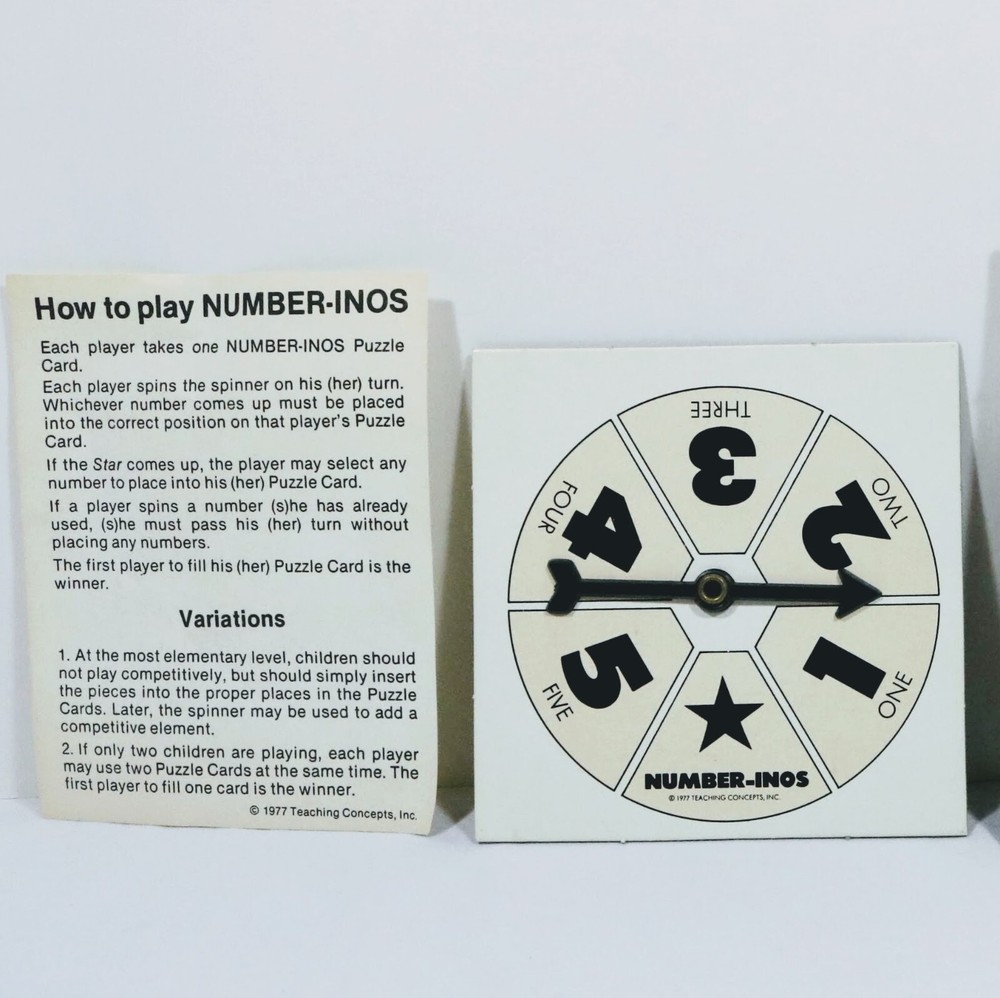 1977 Teaching Game Number-Inos