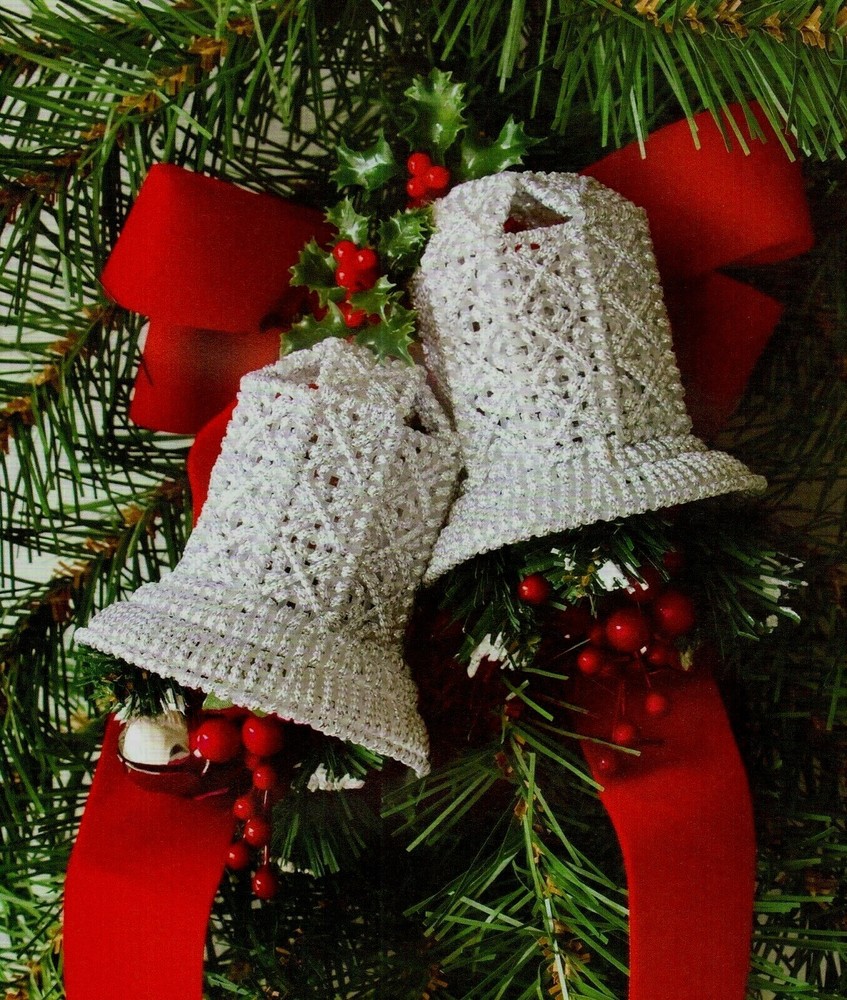 SILVER BELLS CHRISTMAS PLASTIC CANVAS PATTERN INSTRUCTIONS