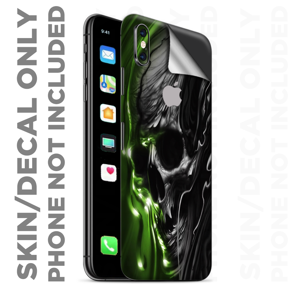 Skins Decal Wrap for Apple iPhone XS Max Dark Skull