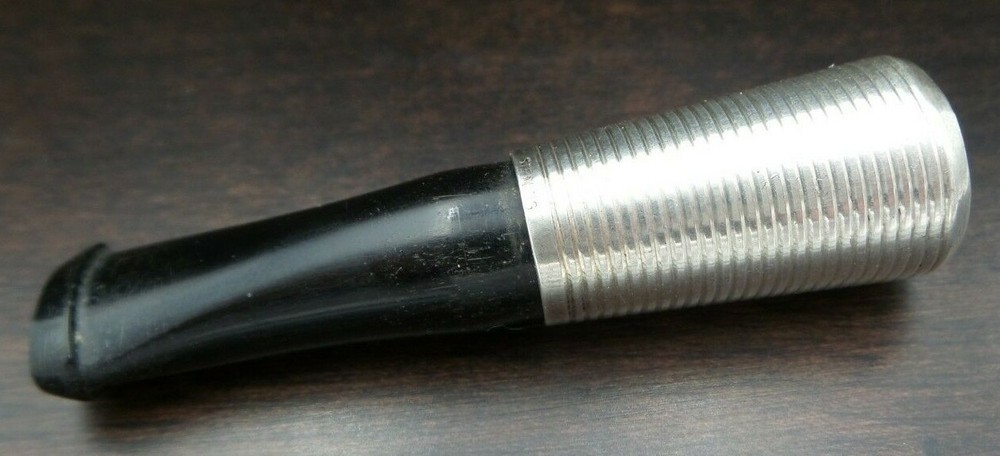 Antique German Sterling Silver & Black Bakelite Cigarette Tip