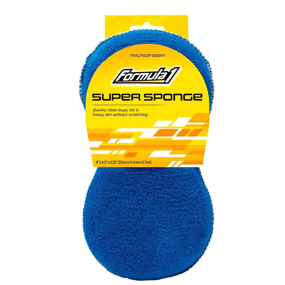 Formula 1 Super Car Wash Sponge Two-Sided Microfiber