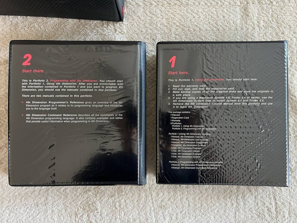 4th Dimension Apple Macintosh software. ACIUS Relational Database For Macintosh