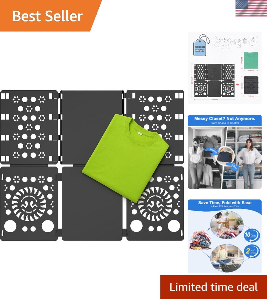 V3 Shirt Folder Board Tshirt Clothes Folder Folding Board Durable Laundry Sor...