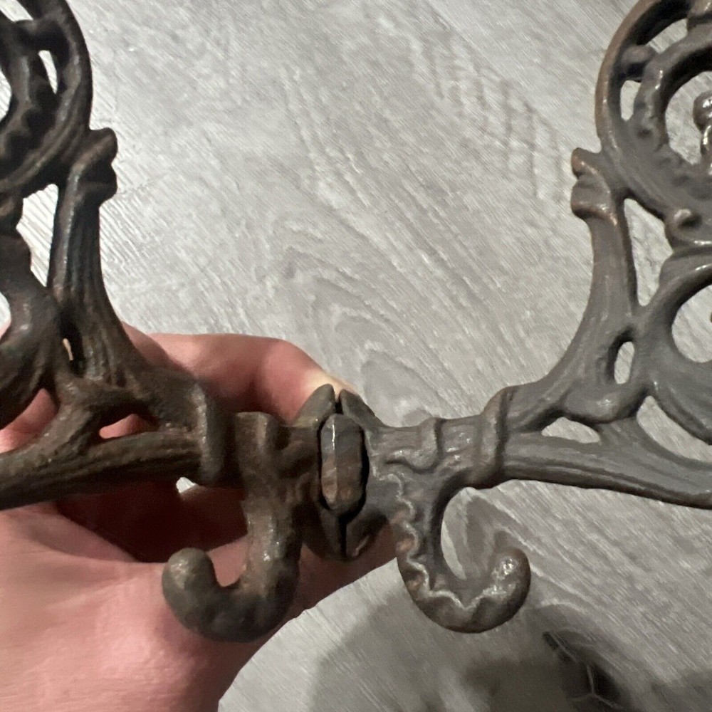 Victorian cast iron decorative hooks (Floral Design)
