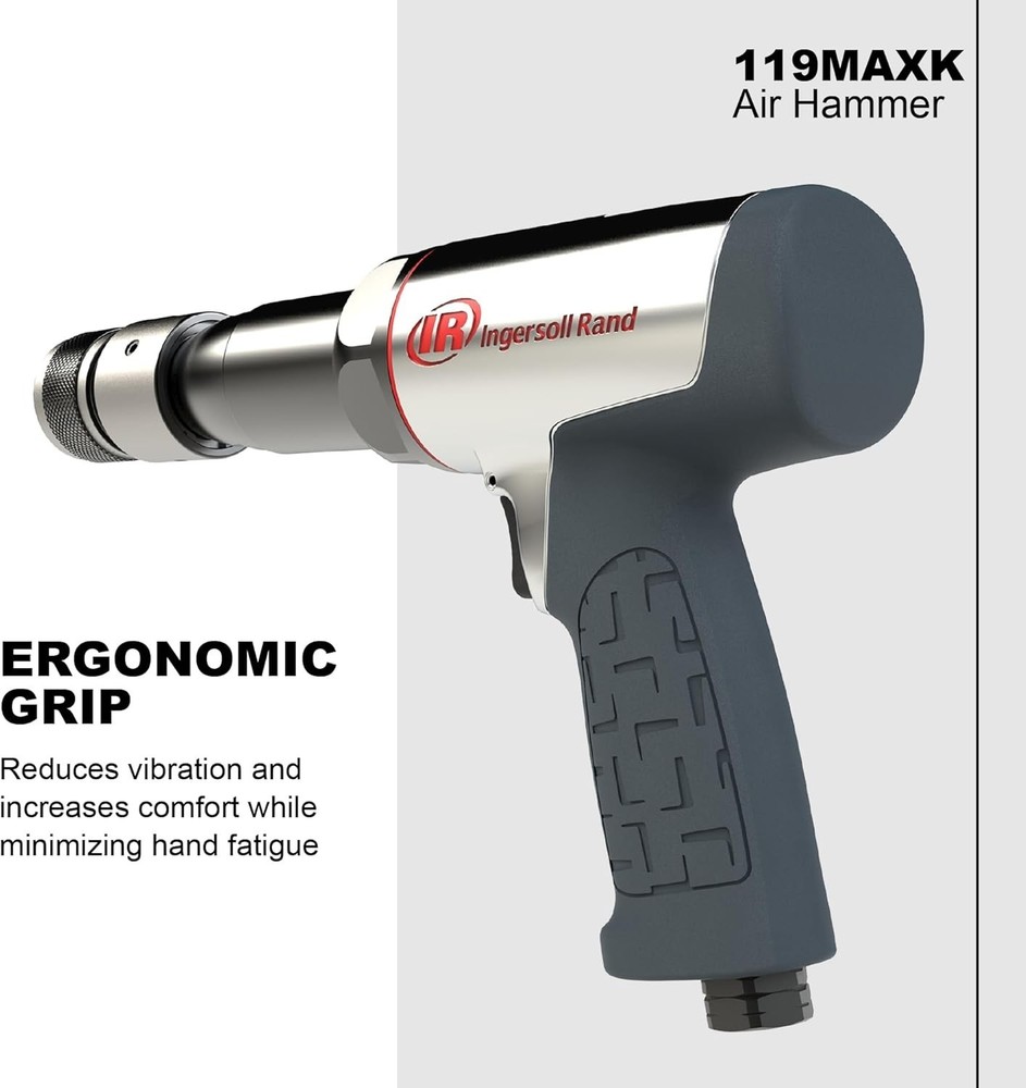 Efficient Long-Barrel Air Hammer with 5 Chisel Attachments – Vibration Control