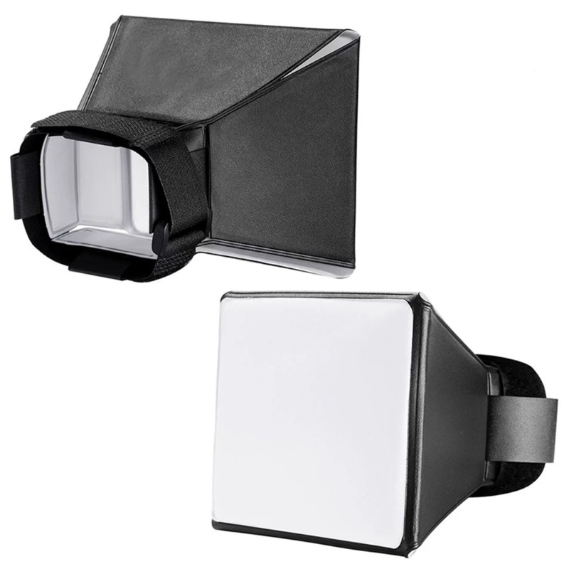 External Flash Diffuser Soft Box for Shoe Mount Flashes Lamp Foldable Softbox