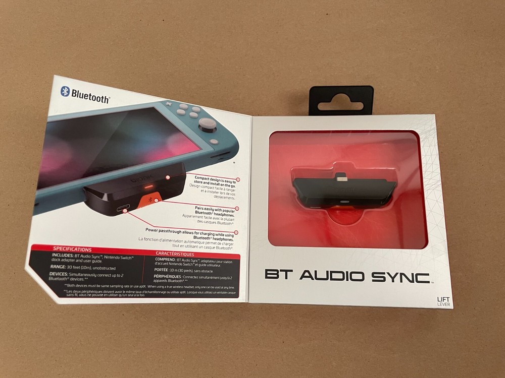Bionik BT Audio Sync Wireless Bluetooth Adapter for Nintendo Switch - Open Box