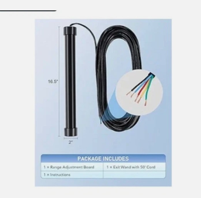 Driveway Exit Sensor Vehicle Exit Wand Sensor for Automatic Gate Opener Driveway