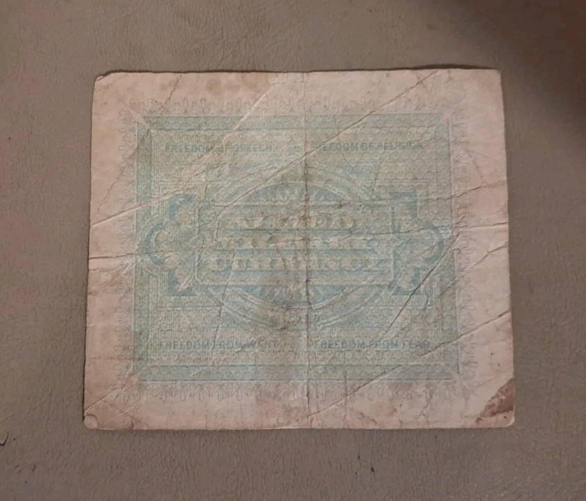 1943 Italy 2 Lire Note