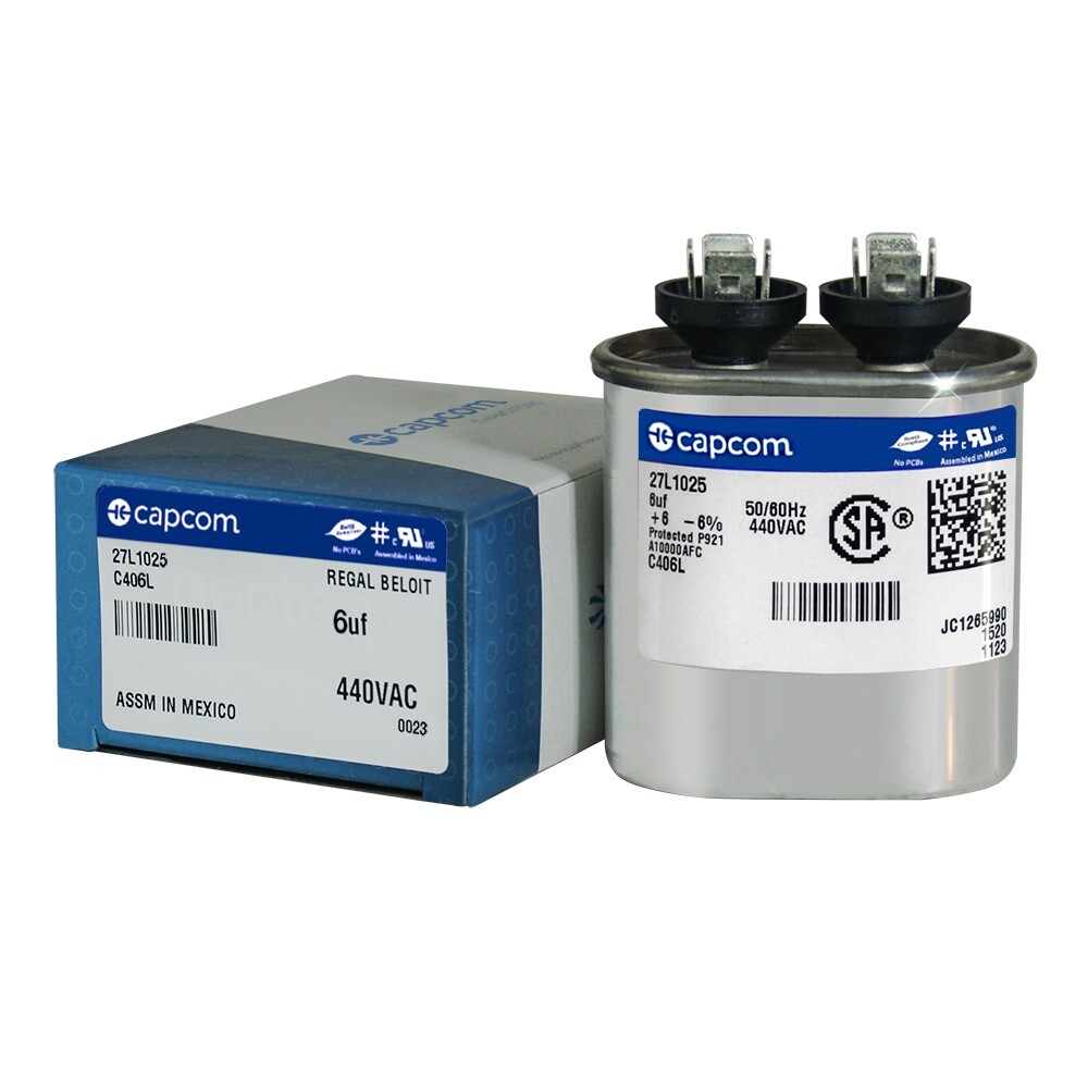 6 MFD x 440 Run Capacitor # 27L1025