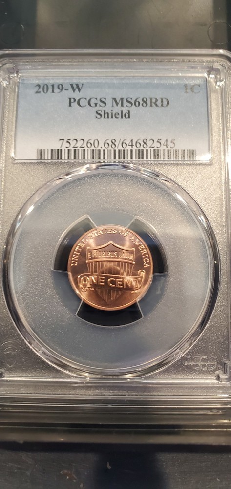 Superb! 2019-W PCGS MS68RD Shield Lincoln Cent