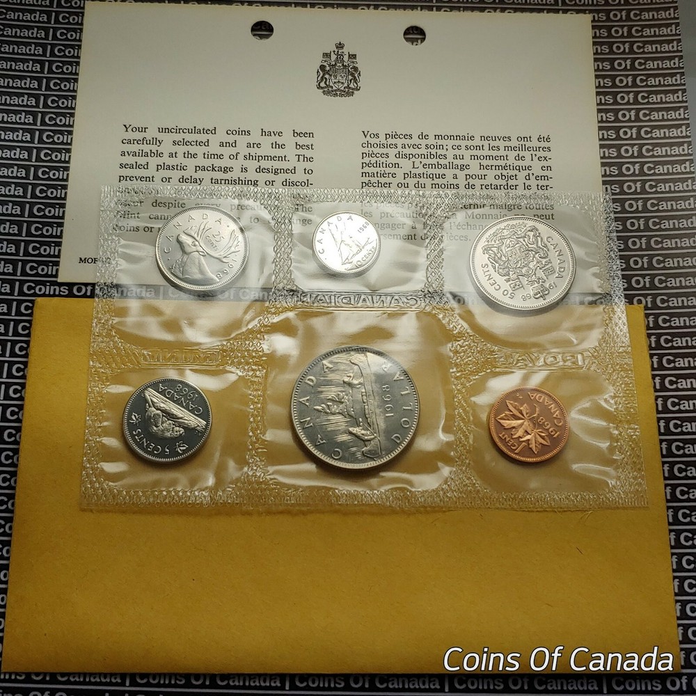 1968 Canada Prooflike 6 Coin Original Set Multiple Sets Available #coinsofcanada