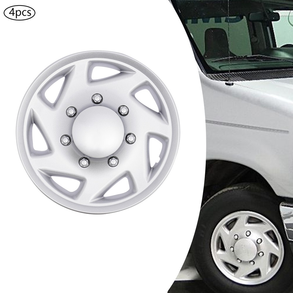 4PCS New For Ford E250 E350 E450 Econoline Van Full Wheel Covers Hub Caps