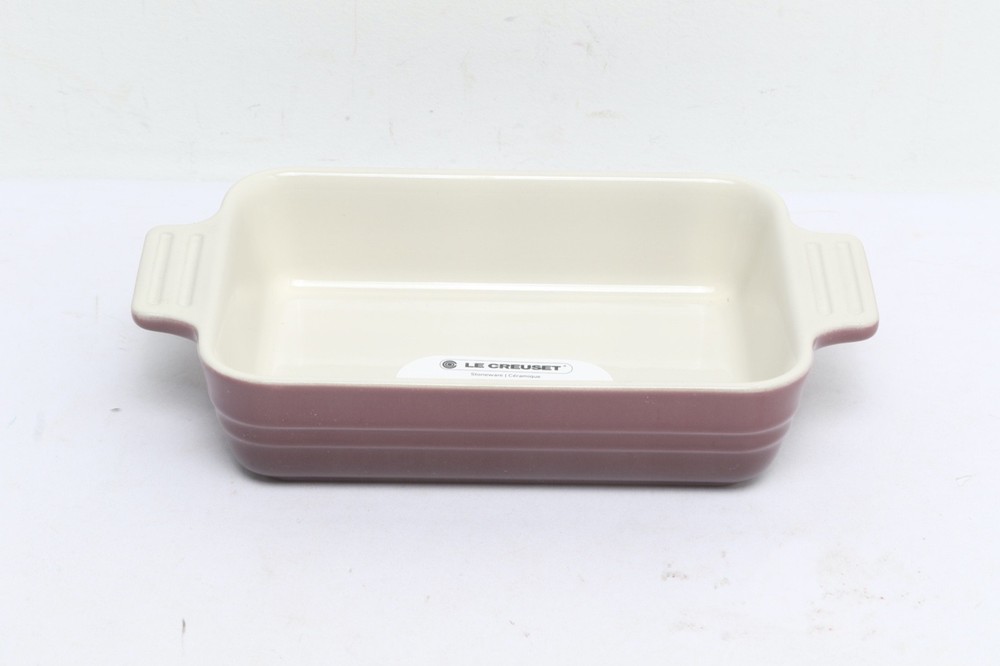 Le Creuset  Fig 18 cm Rectangular Baking Dish Stoneware, 7.25"x5" NEW