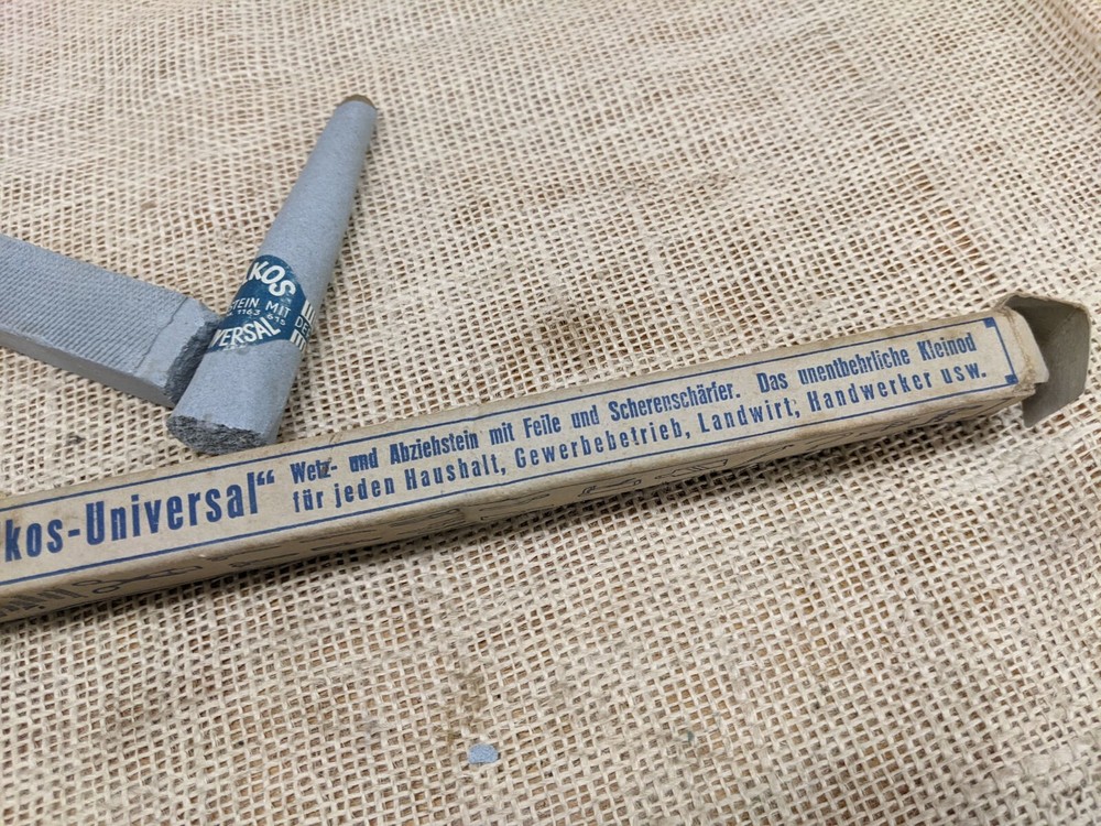Vulkos Universal German sharpening stone, with box