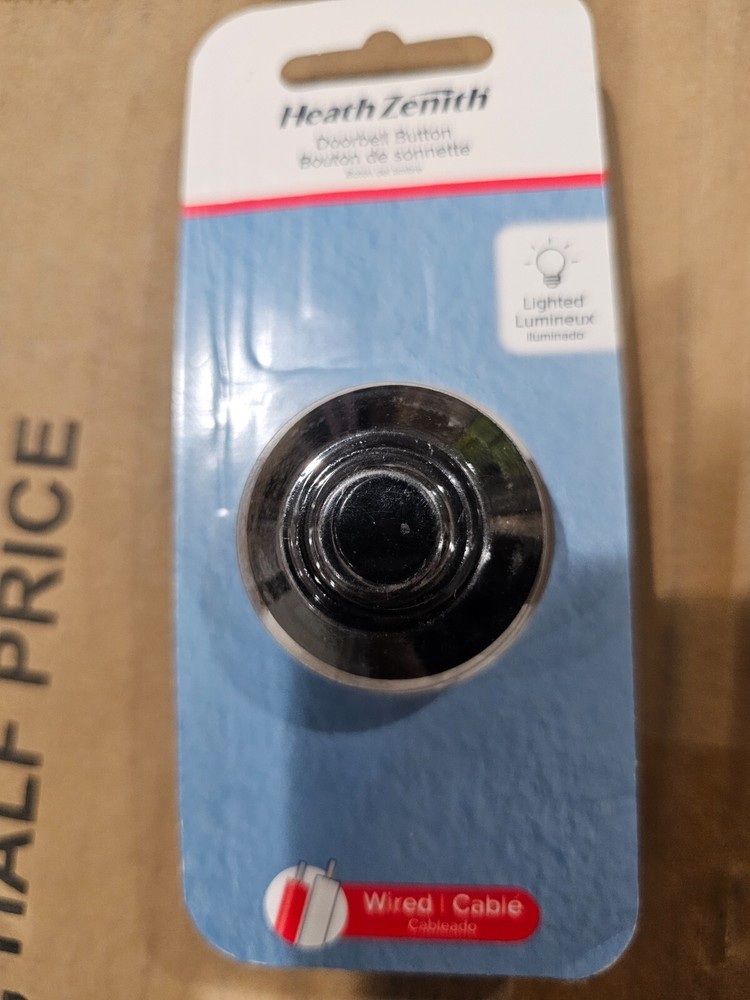 Globe Doorbell Push Button Black/White 18000142