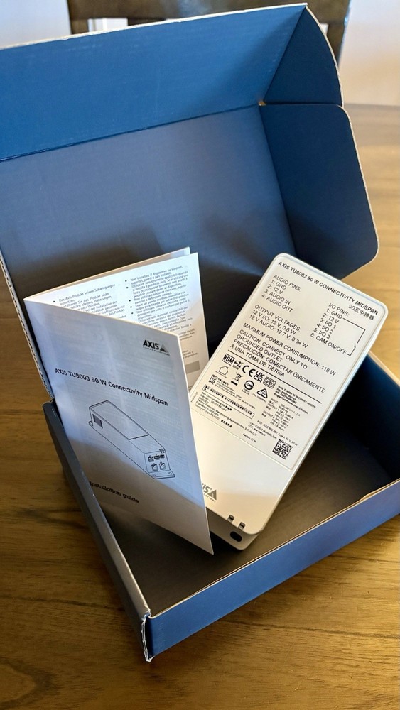 Axis Communications TU8003 90W Connectivity Midspan