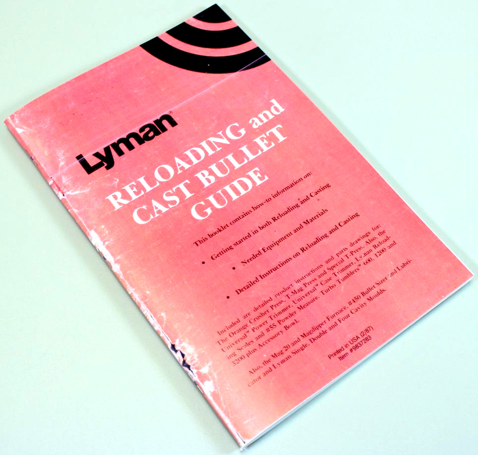 Lyman 450 Bullet Sizer Relubricator Reloading Owners User Manual Instructions