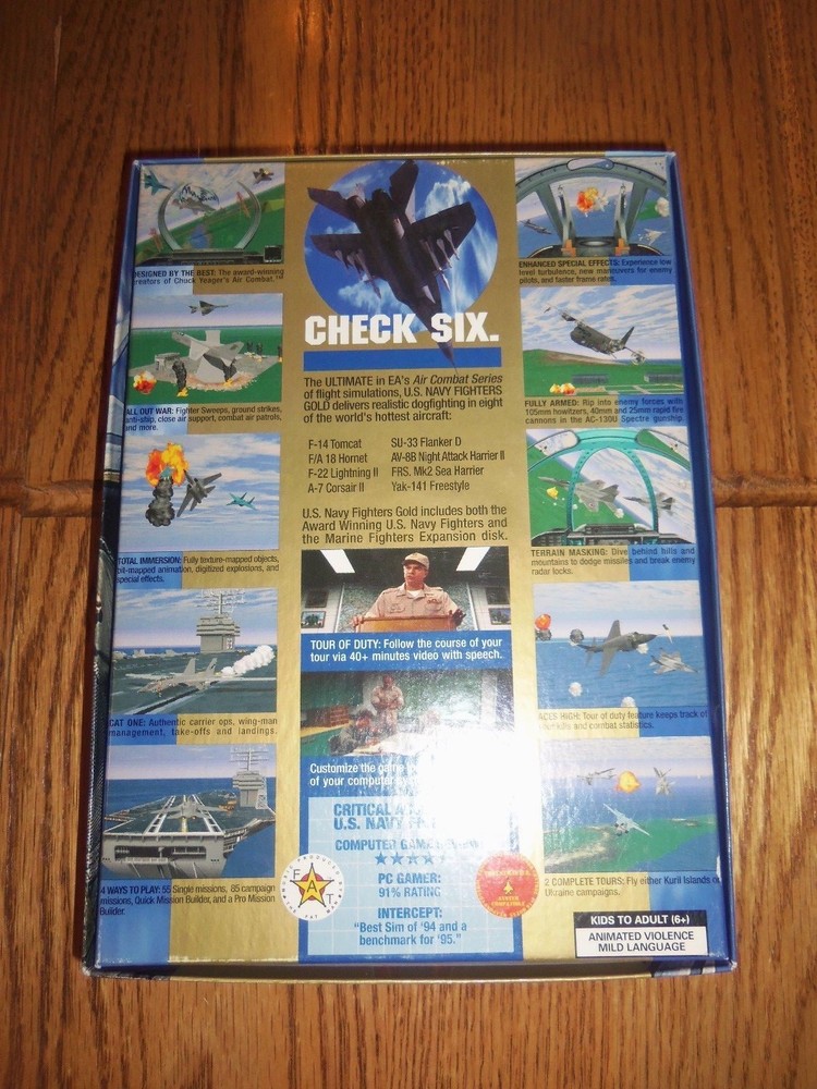 1995 EA US Navy Fighters Gold BOXED