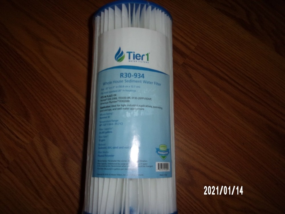 10 x 4.5 Inch 30 Micron Tier 1  R30-BB Comparable Sediment Water Filter 1 Pack