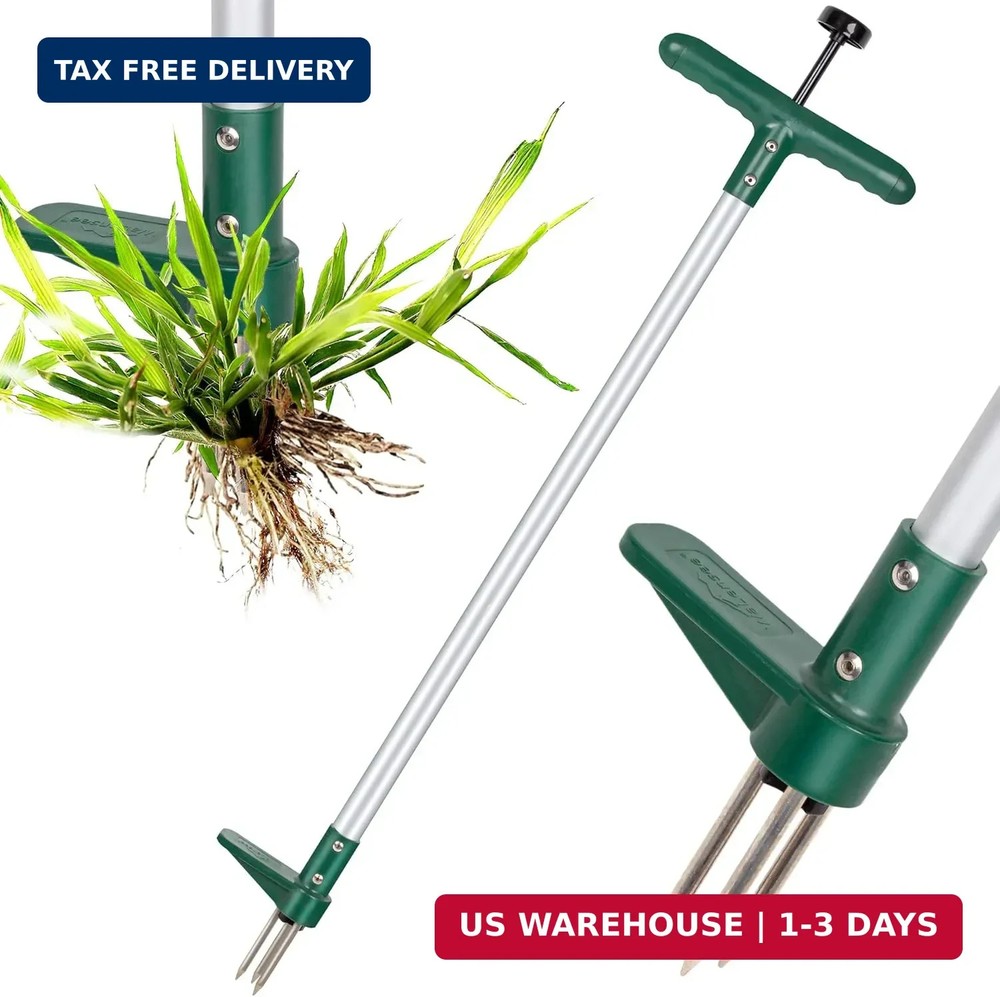 Walensee Weed Puller, Stand Up Weeder Hand Tool, Long Handle Garden Weeding Tool