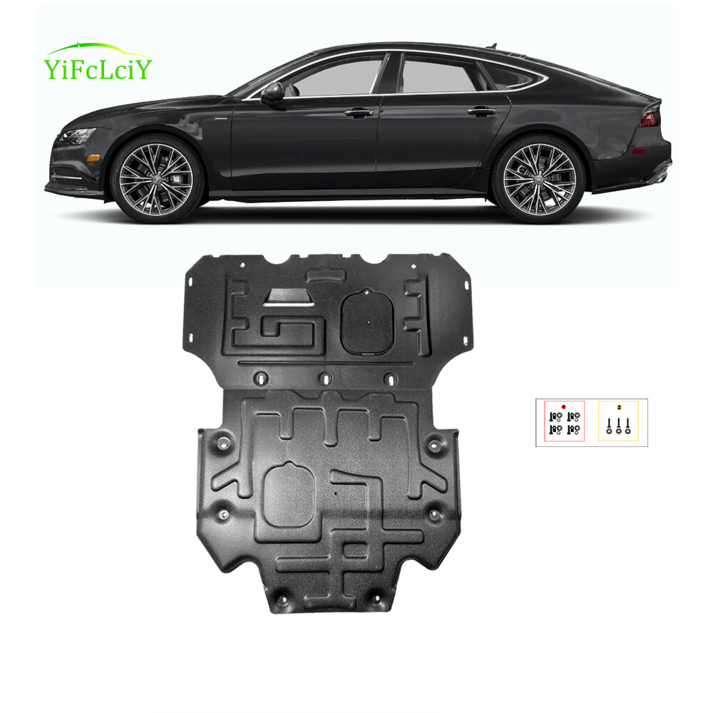 2Pcs For Audi A7 2011-2018 Under Engine Splash Guards Front Engine Mud Flaps